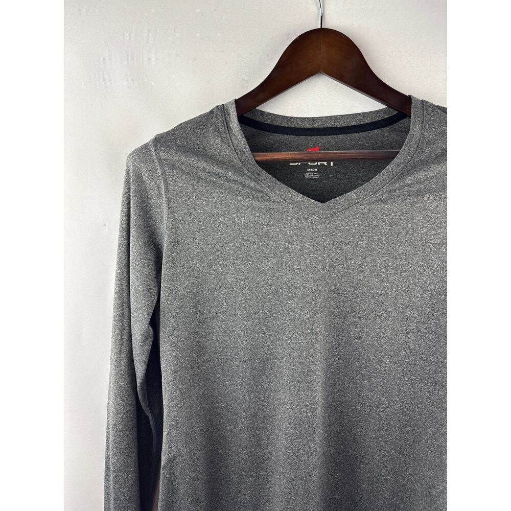 Women’s Hanes Sport Medium Heather Gray Long Sleeve - Picture 2 of 6